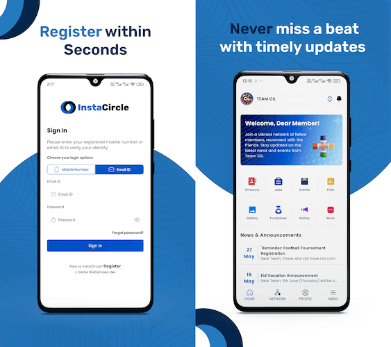 InstaCircle — Alumni Management Platform project cover
