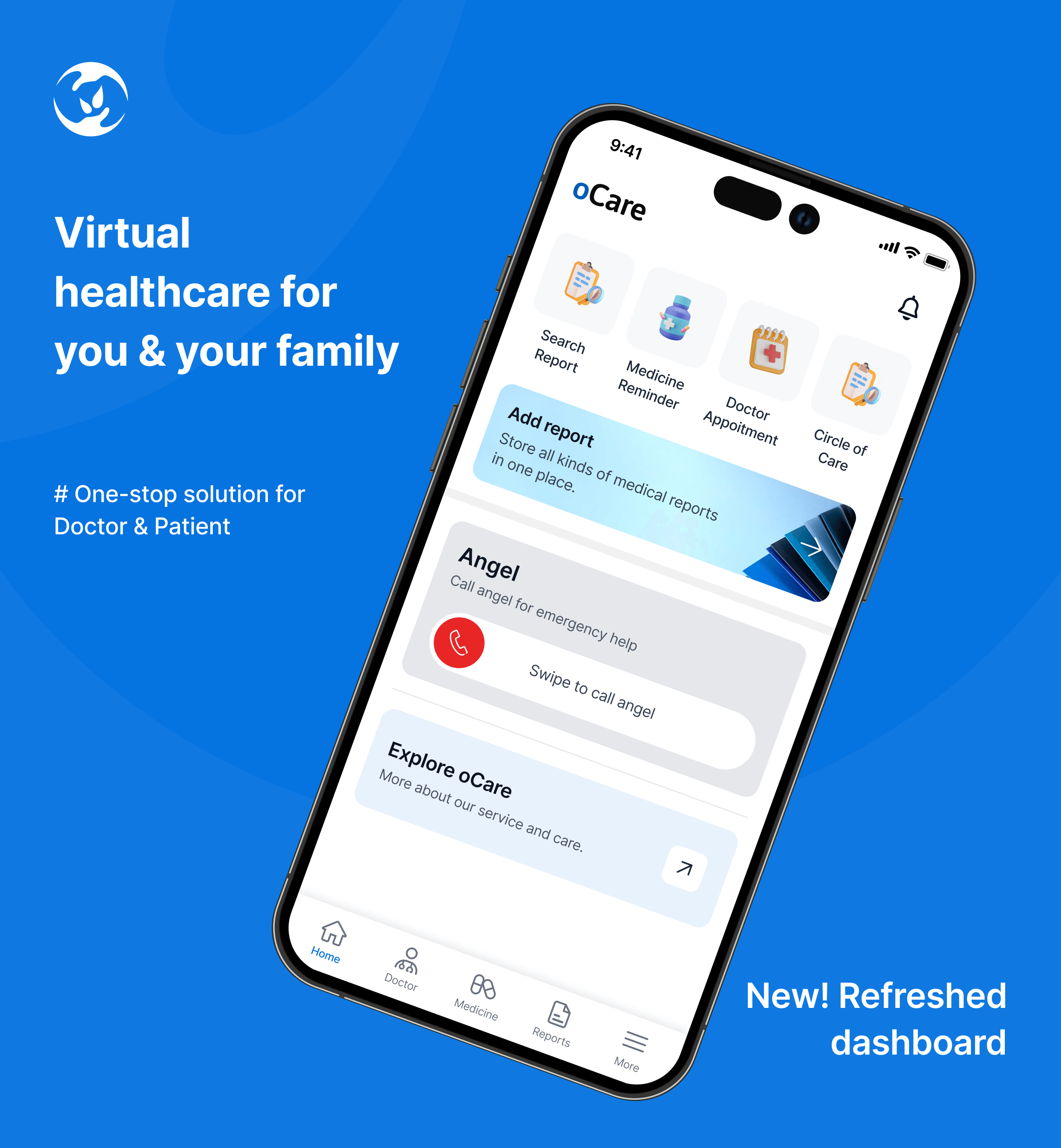 oCare — Virtual Healthcare Platform & Mobile App project preview